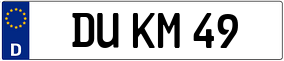 Truck License Plate